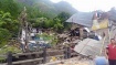 Lots of buildings collapsed in Lamosangu Bazaar